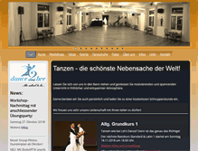 Tablet Screenshot of dance2bee.ch